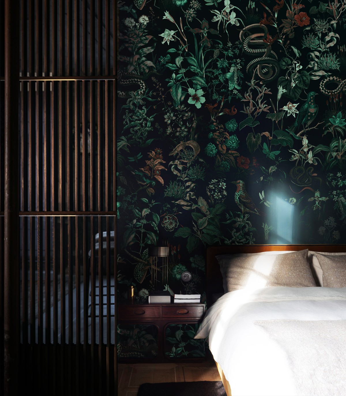 Botanic Green tapete - Wallcolors  - Exklusive Hintergrundbilder