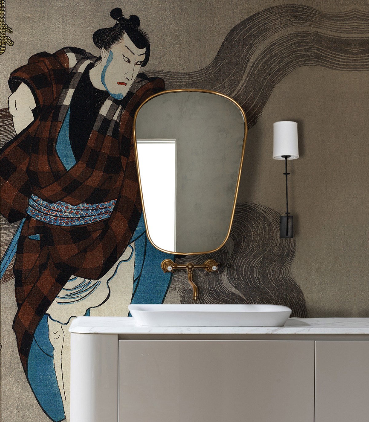 Samurai Serenity wallpaper - Wallcolors  - Exclusive Wallpapers