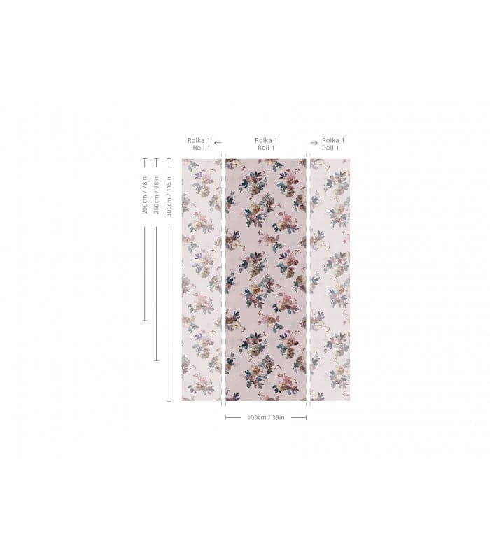 Tapeta Blush Garden Pink - Wallcolors - Ekskluzywne Tapety