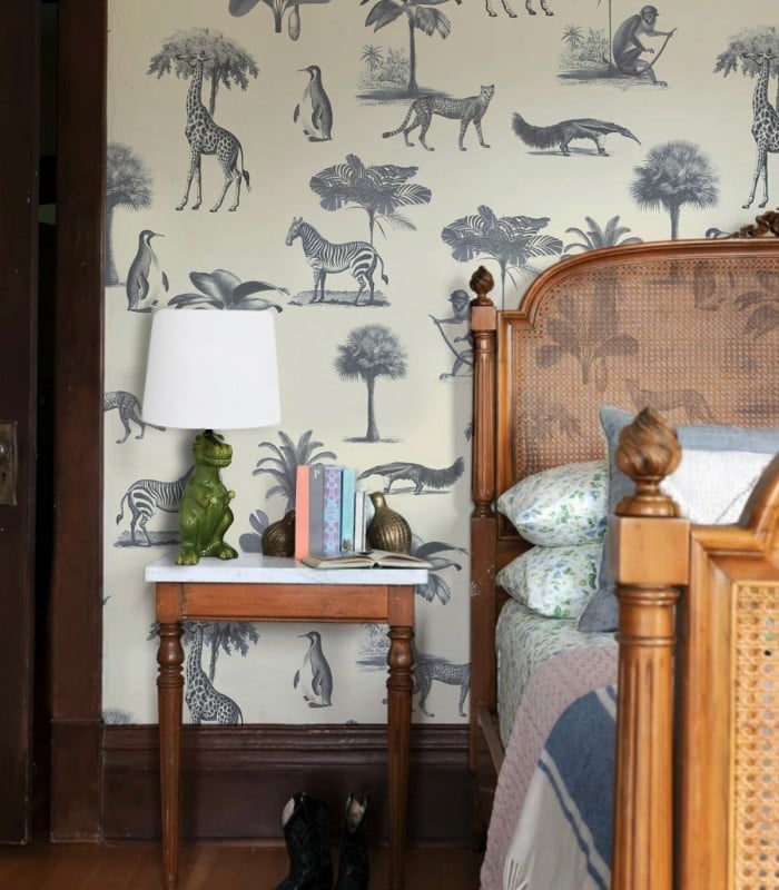 Vintage animals beige wallpaper - Wallcolors  - Exclusive Wallpapers