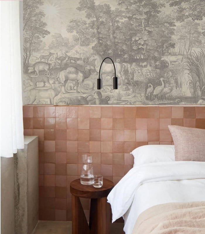 Tapeta Fauna Fresco Beige - Wallcolors - Ekskluzywne Tapety