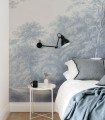 Watercolor Grove Blue wallpaper