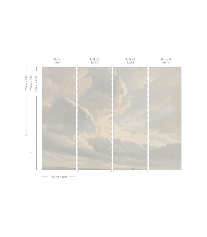 Tapeta Cloudy sky - Wallcolors - Ekskluzywne Tapety