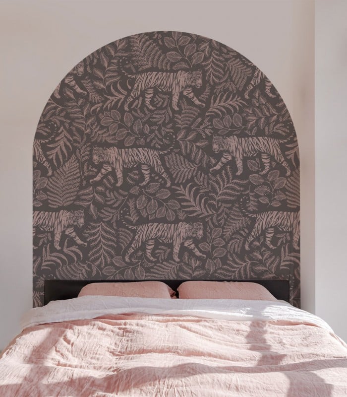 Arch Camouflaged Tiger Gray Pink - Wallcolors  - Exklusive Hintergrundbilder