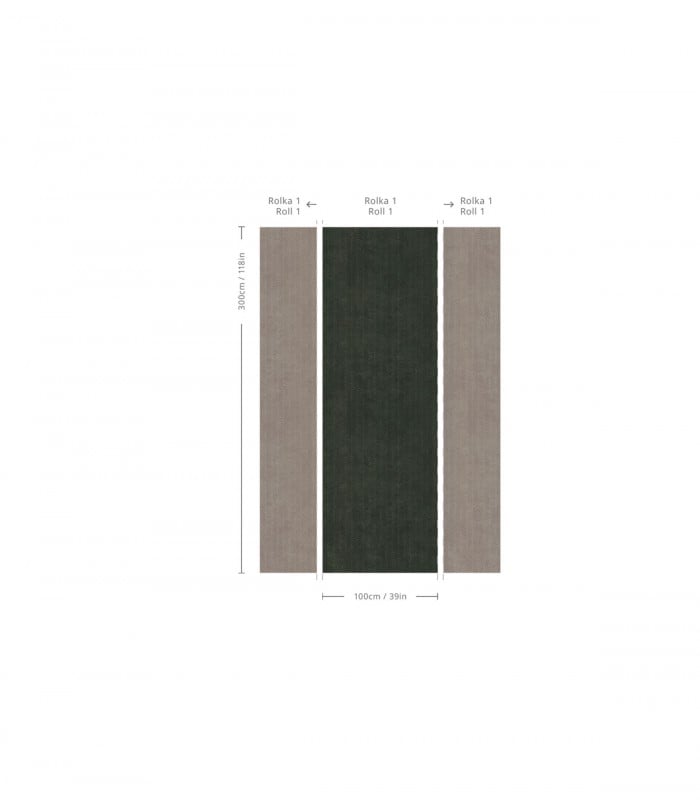 Tapeta Herringbone green - Wallcolors - Ekskluzywne Tapety