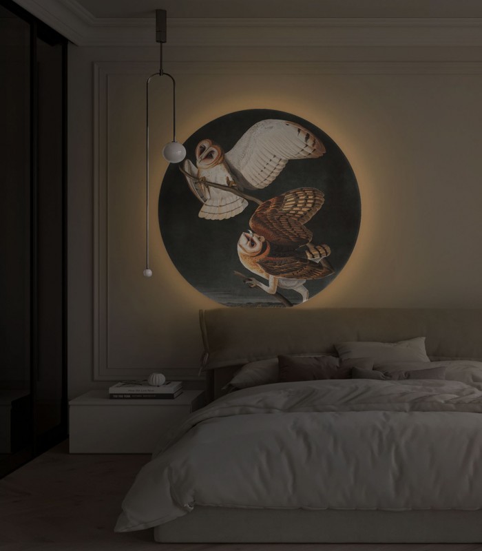 Dots Lighting Owls - Wallcolors - Ekskluzywne Tapety