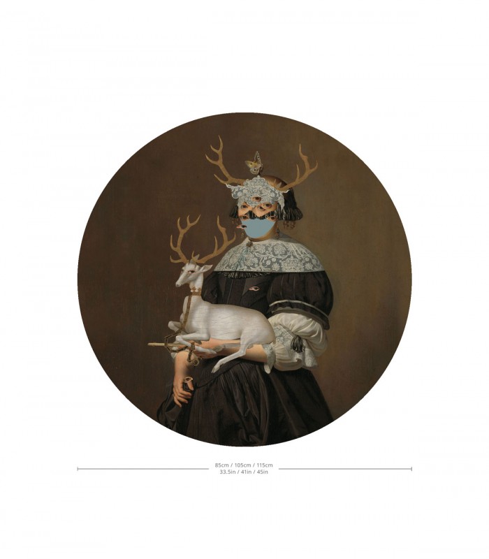 Dots Lady of the Stag - Wallcolors  - Exclusive Wallpapers