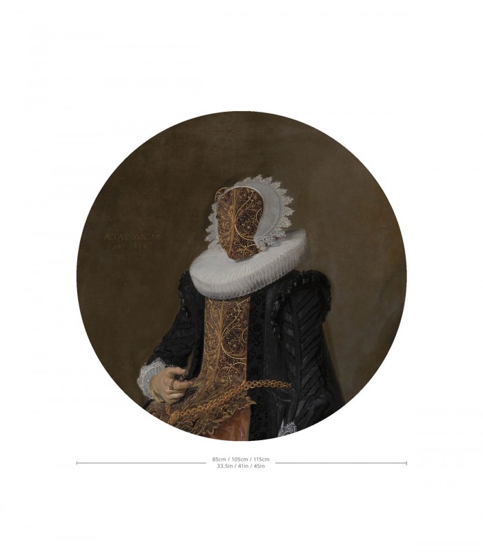 Dots Baroque Lady - Wallcolors  - Exclusive Wallpapers
