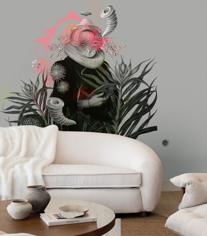 Lady Medusa Gray wallpaper - Wallcolors  - Exclusive Wallpapers