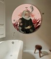 Dots Lighting Lady Medusa Pink - Wallcolors  - Exklusive Hintergrundbilder