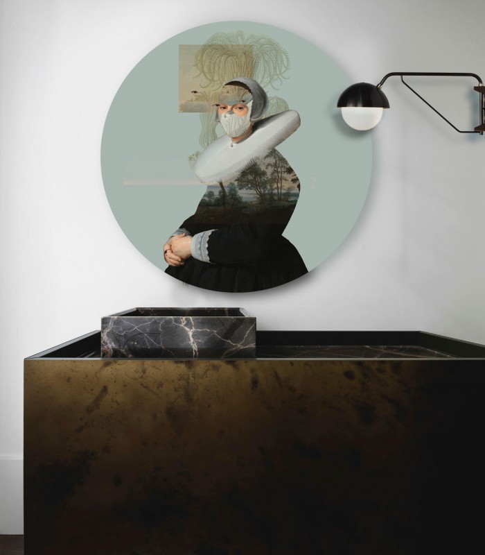 Dots Lighting Landscape Muse Green - Wallcolors  - Exklusive Hintergrundbilder