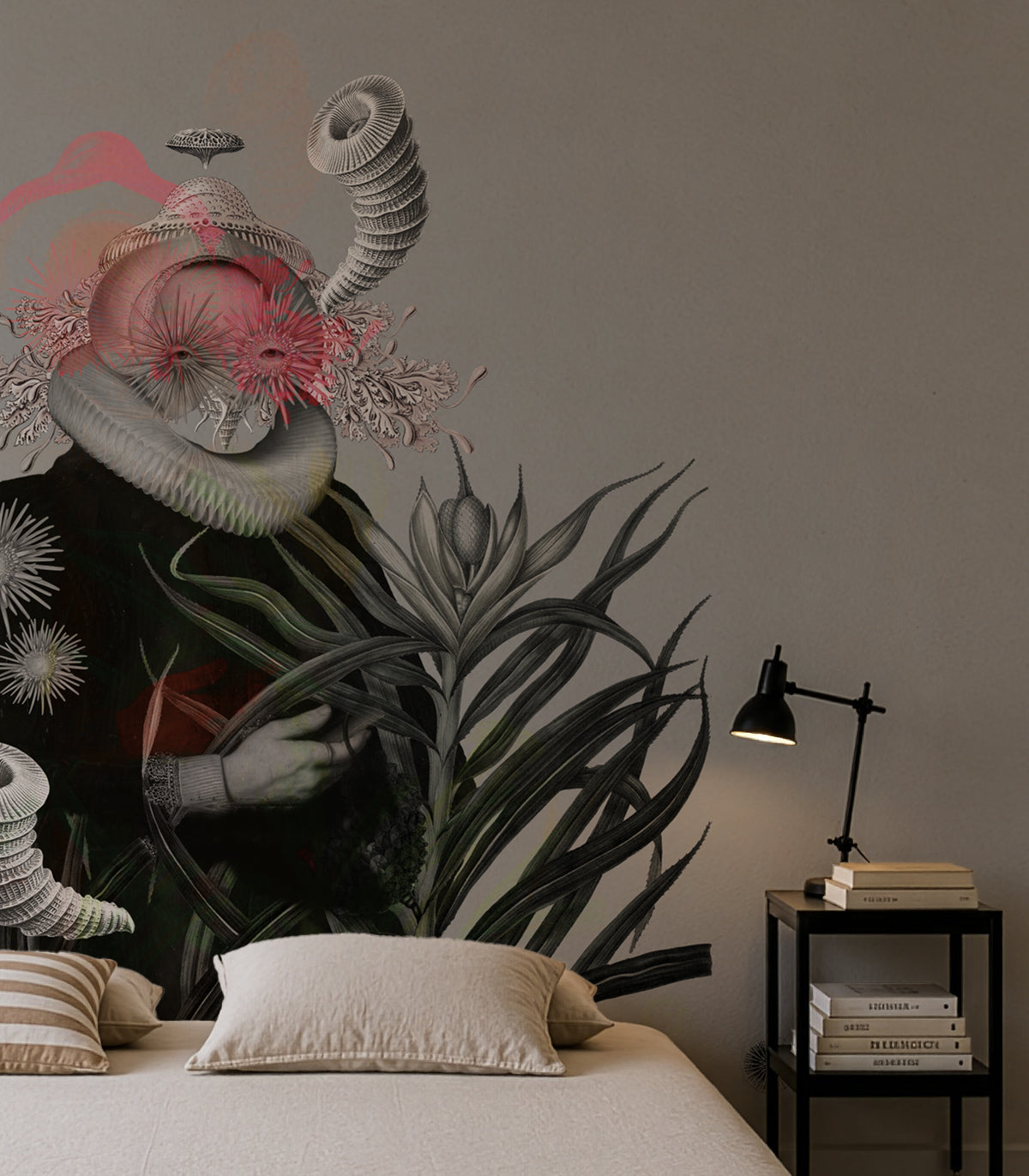 Papel pintado Lady Medusa Gray