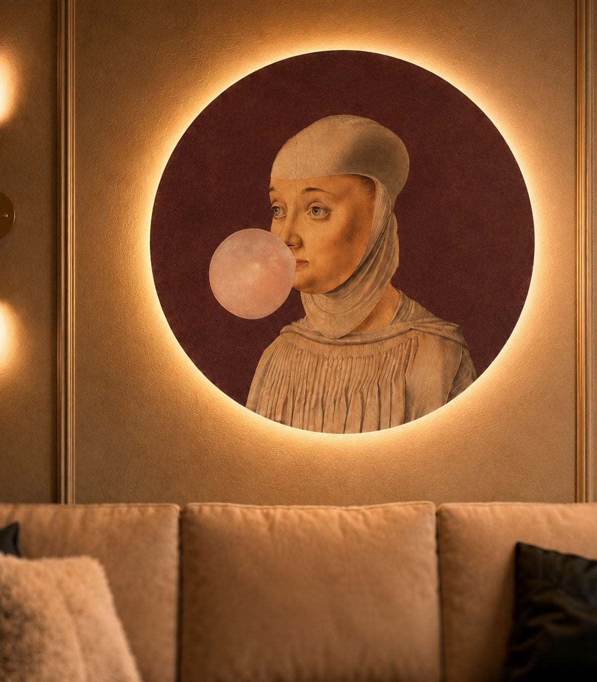 Dots Lighting Mujer con Chicle Berenjena