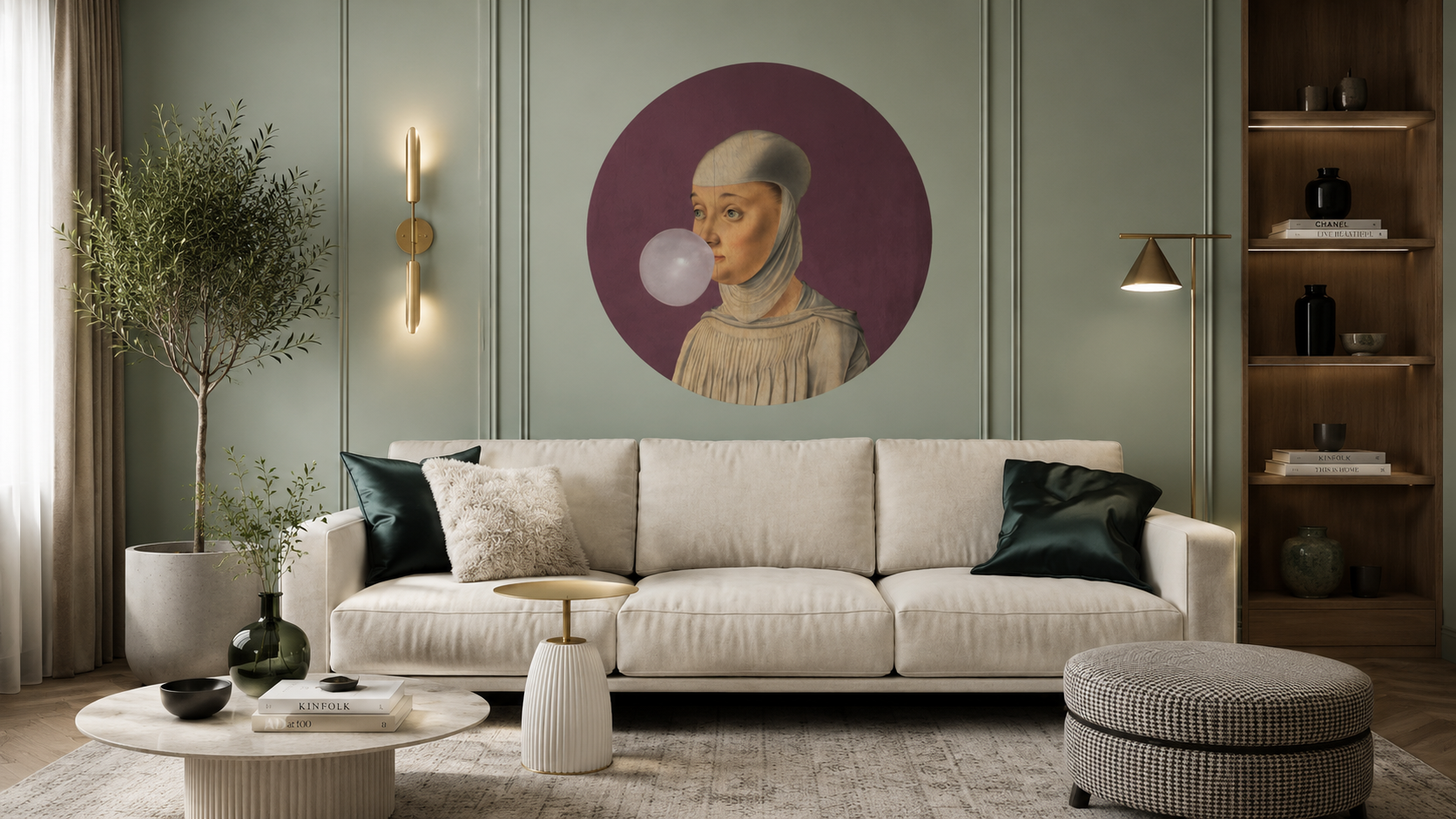 Dots Lighting Mujer con Chicle Berenjena