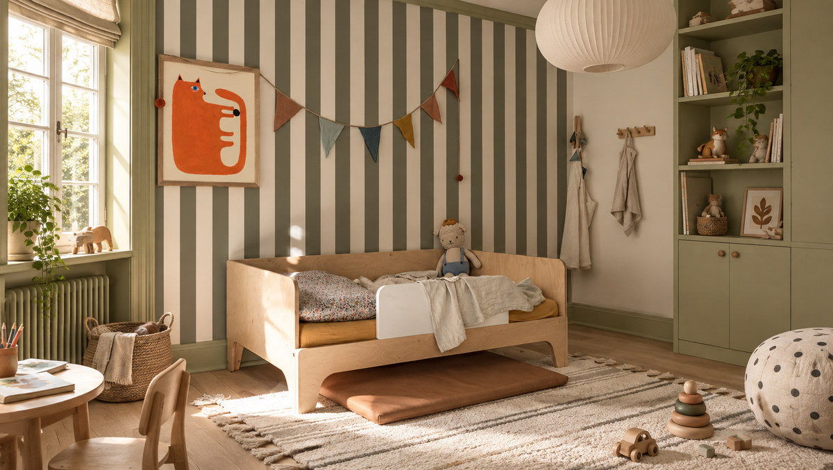 Tapete Bold Stripe Moss