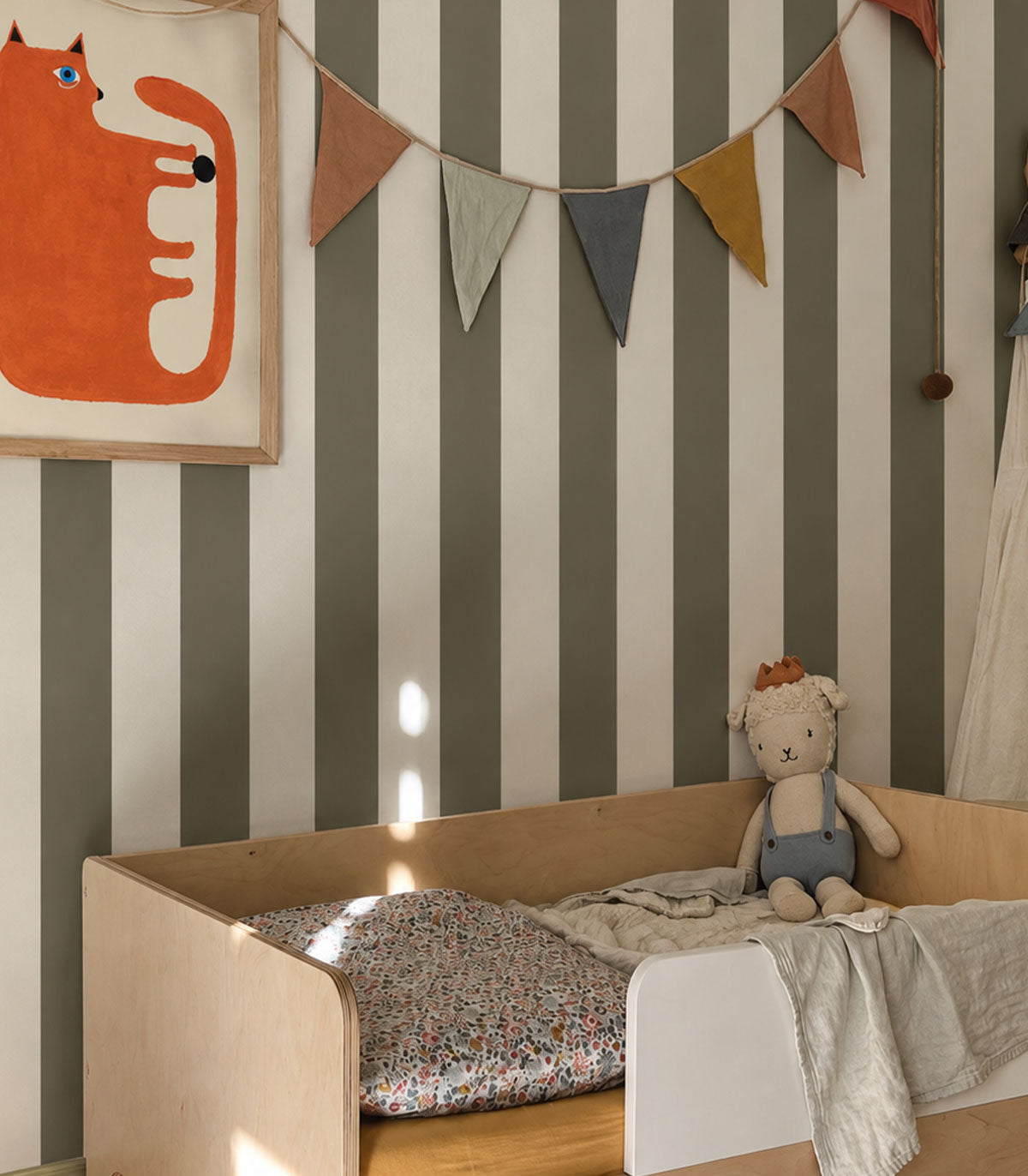 Tapete Bold Stripe Moss