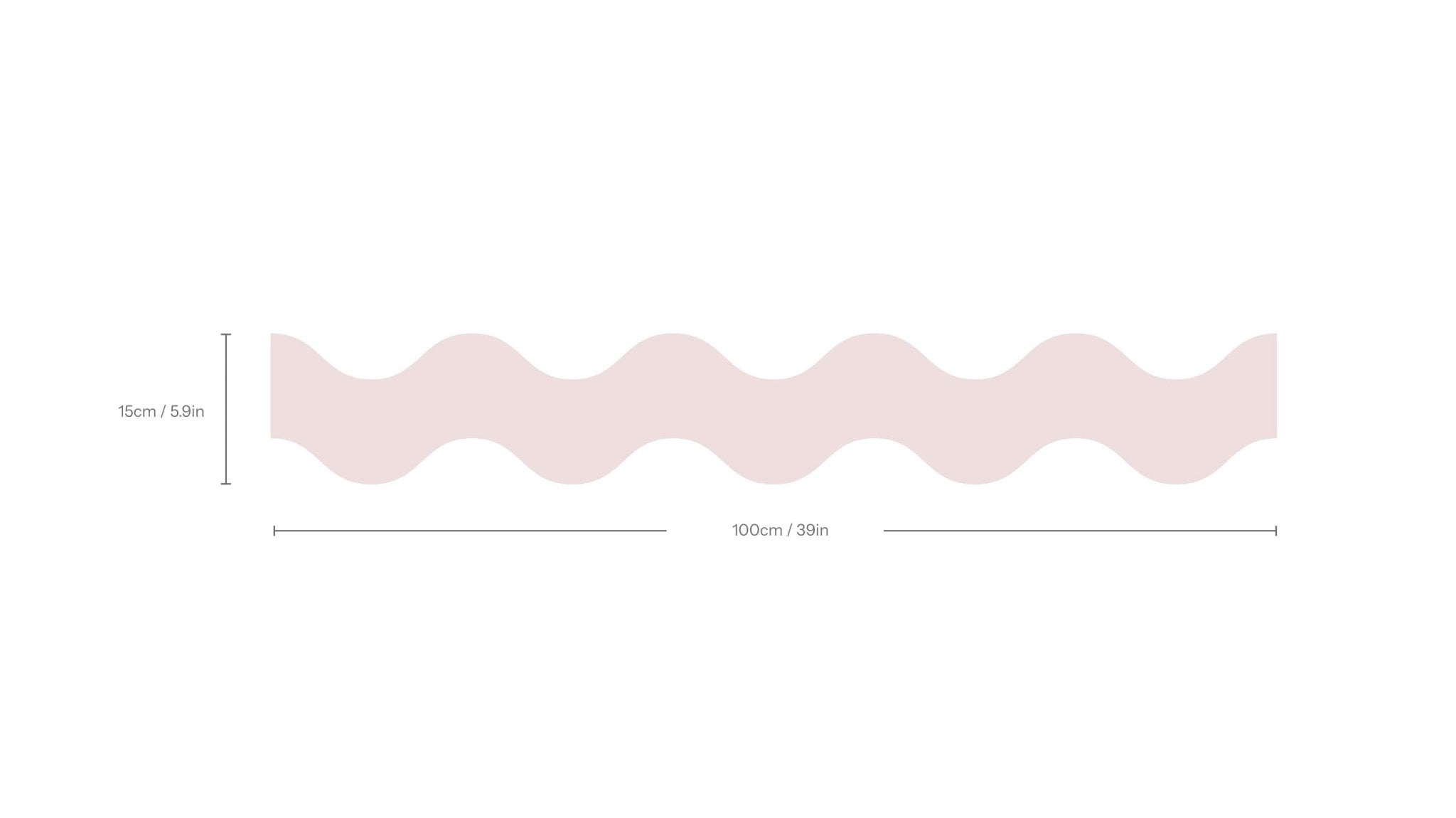 Border Double Wave Calm Powder Blush - Wallcolors®