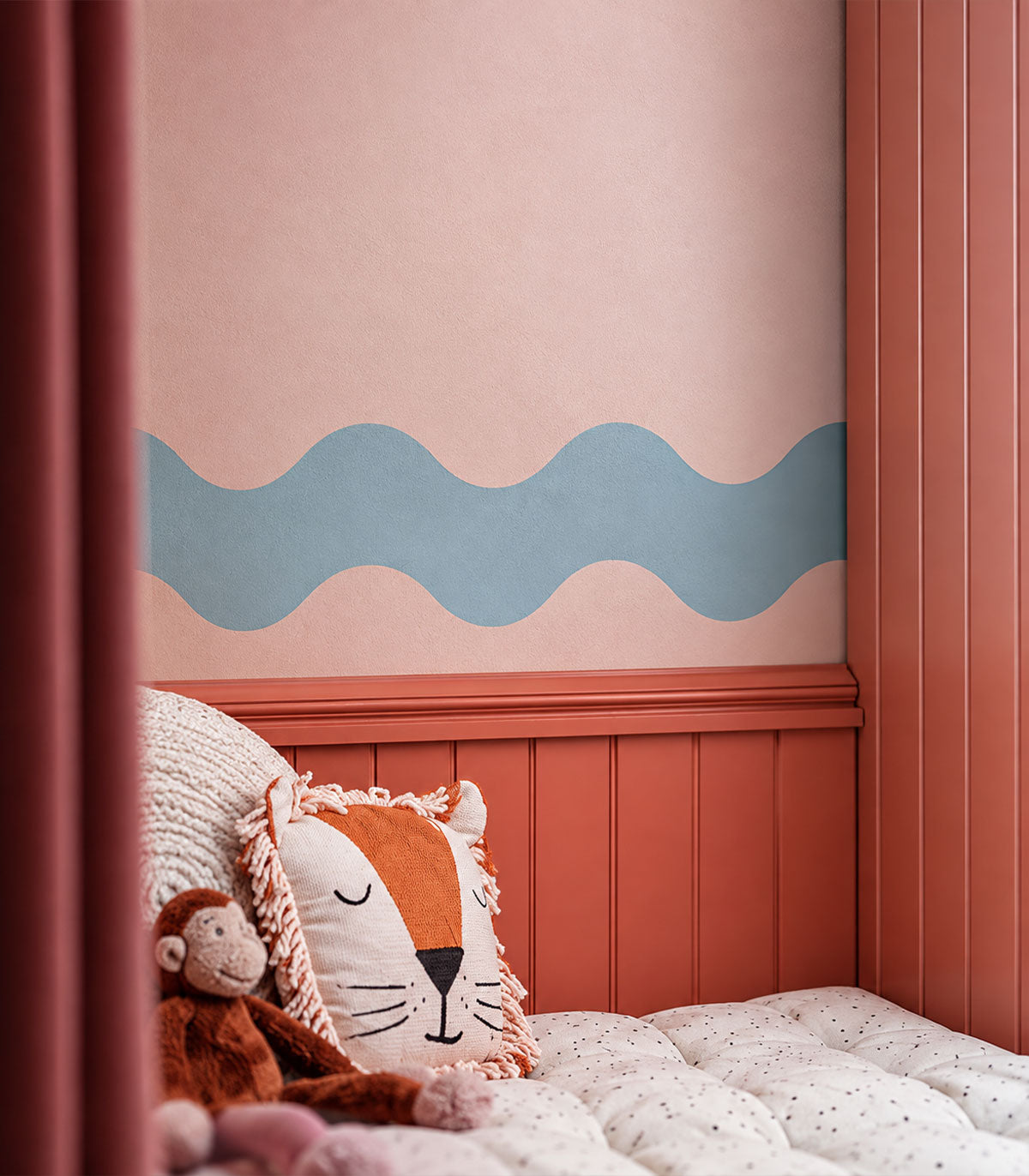 Border Double Wave Calm Steel Blue