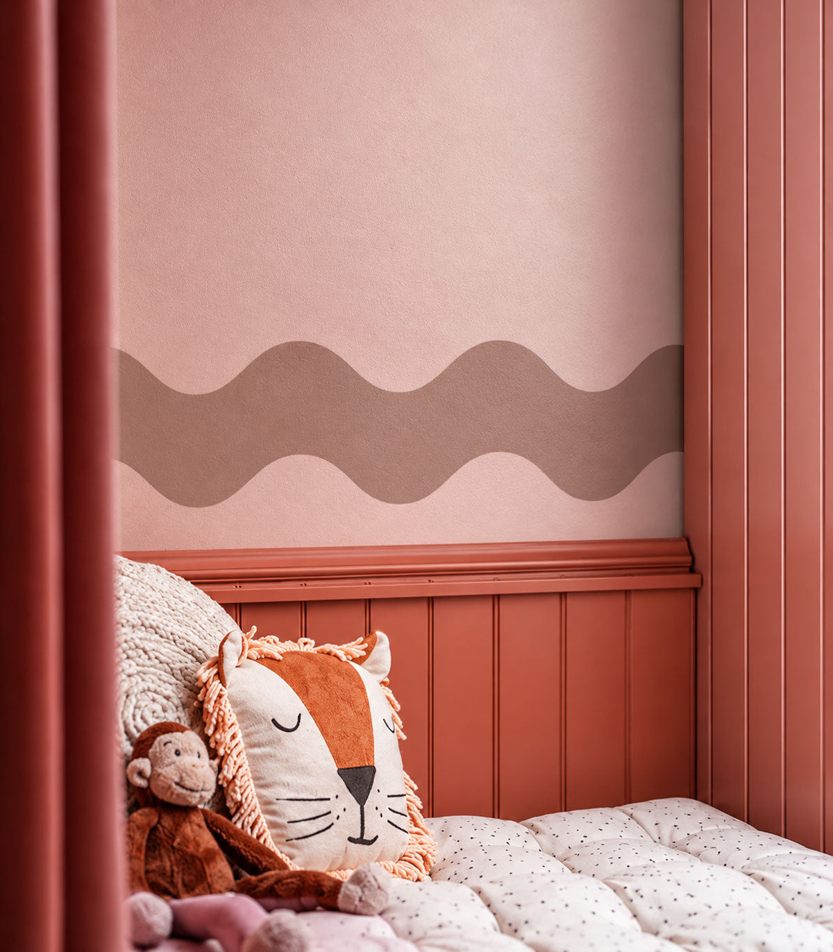 Border Double Wave Calm Warm Taupe