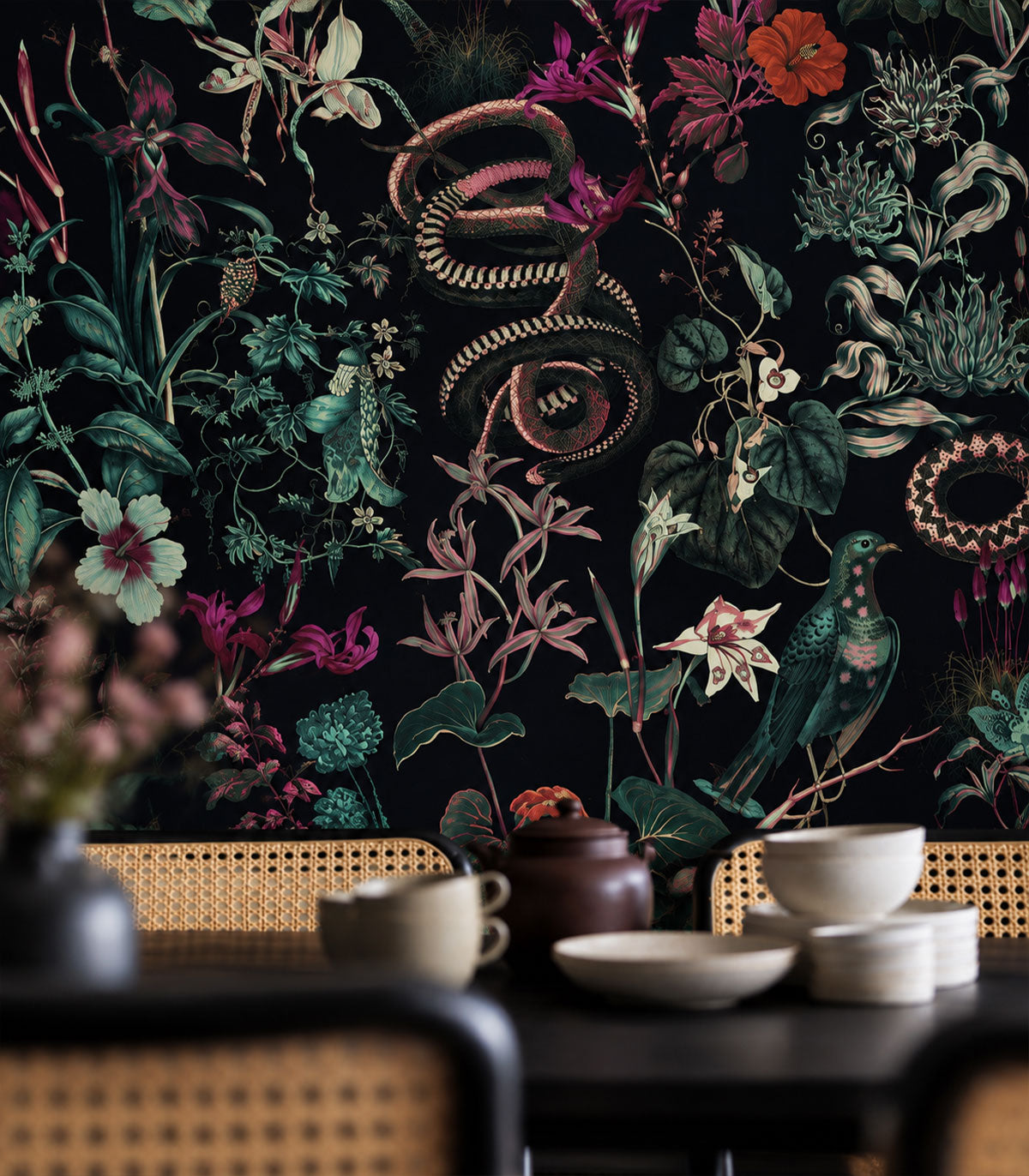 Wallpaper Botanic Violet