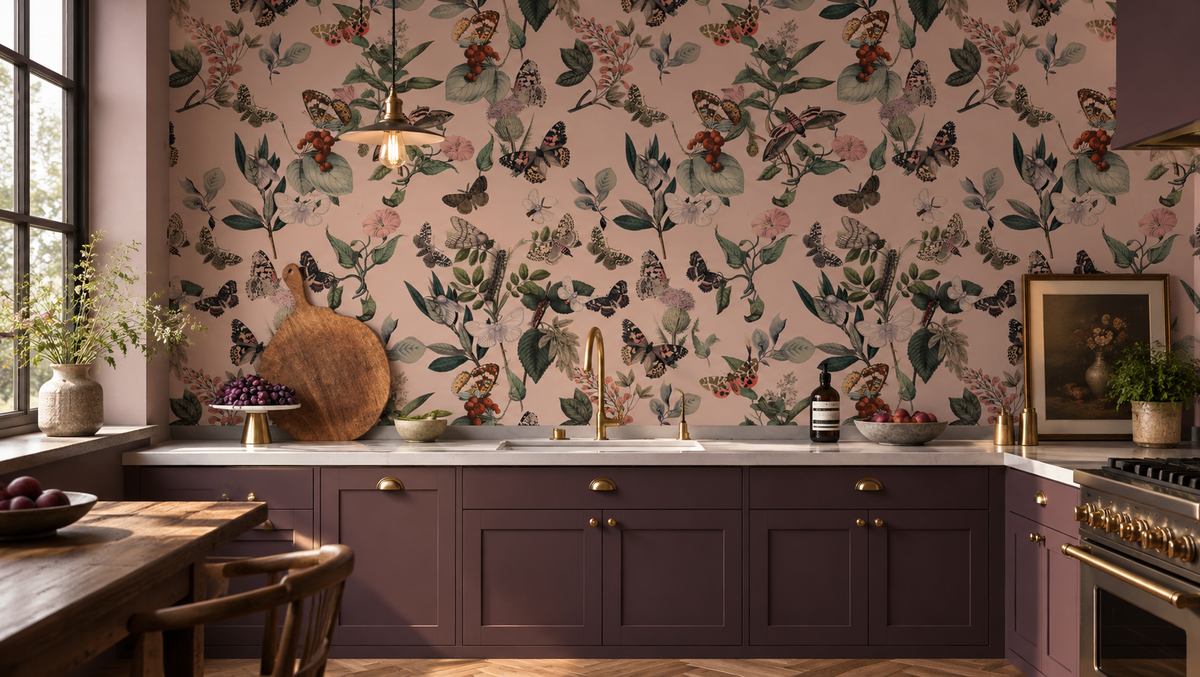 Papel pintado Butterfly Rowan Pink
