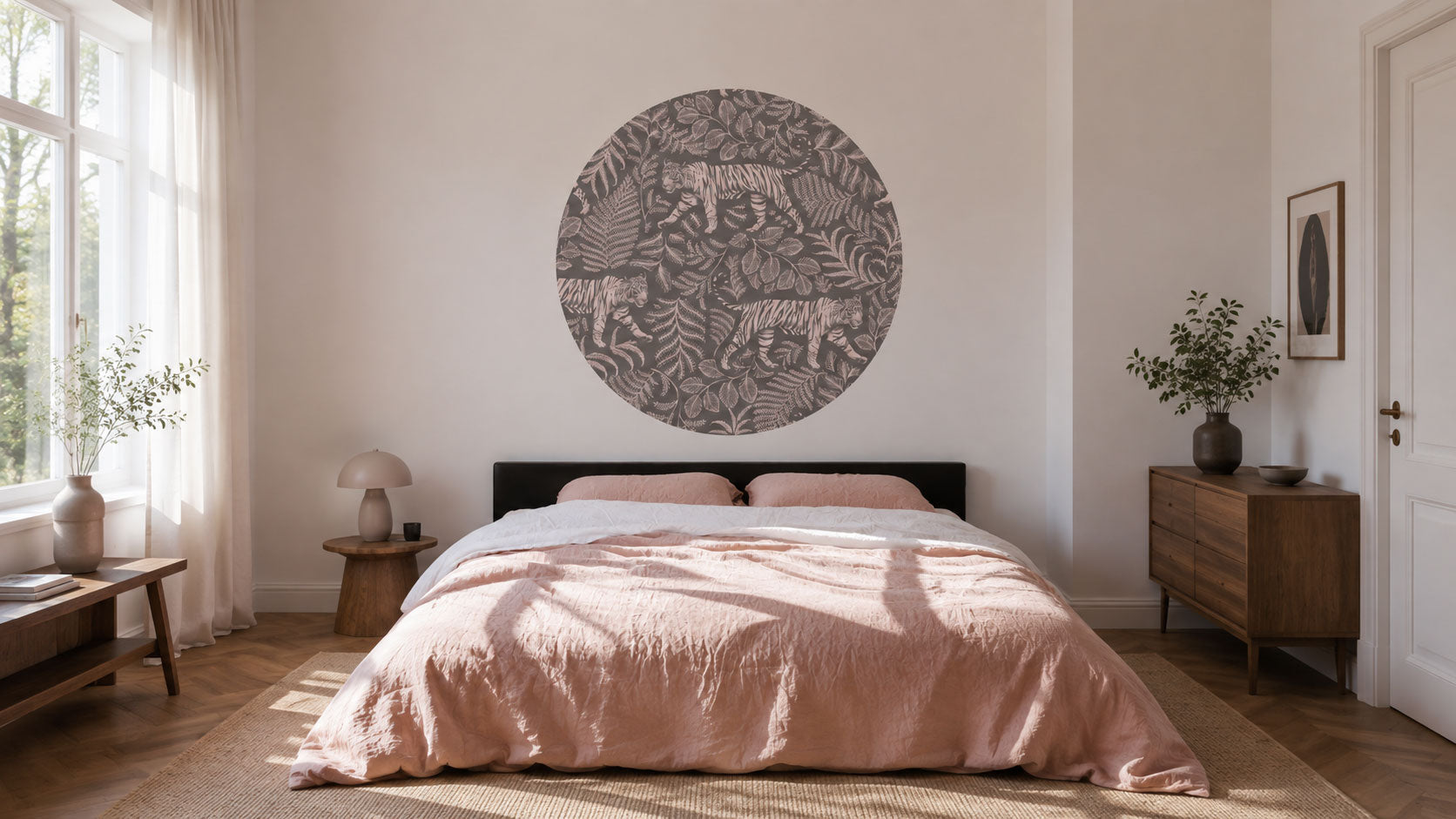 Puntos Camuflados Tigre Gris Rosa