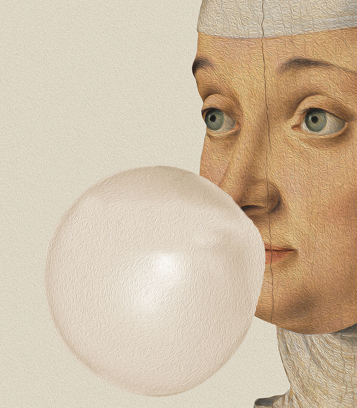 Dots Woman with Bubble Gum Creme