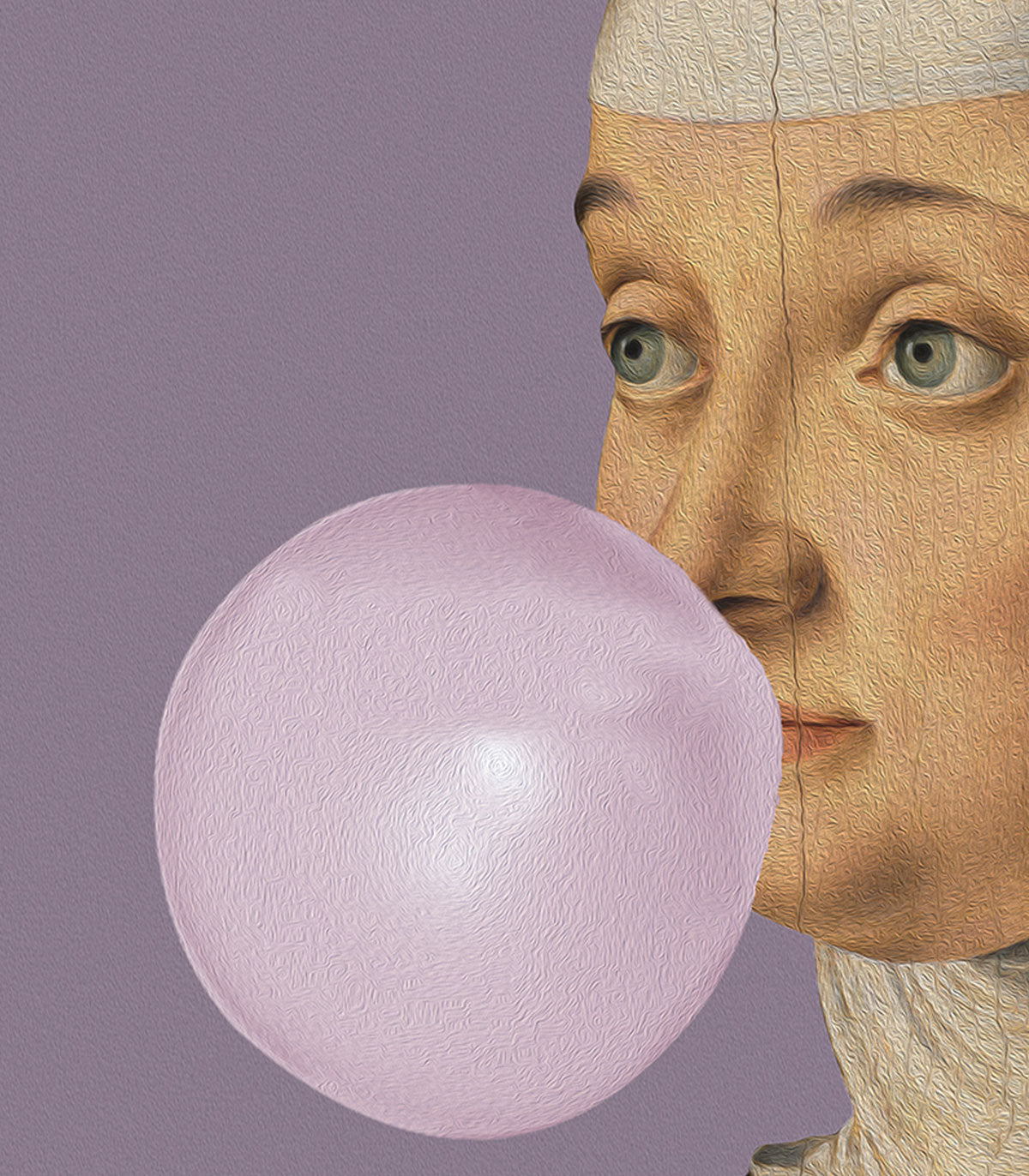 Dots Woman with Bubble Gum Lavender
