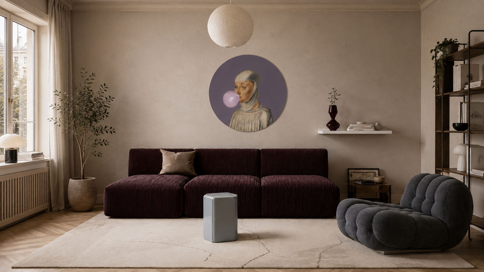 Dots Woman with Bubble Gum Lavender