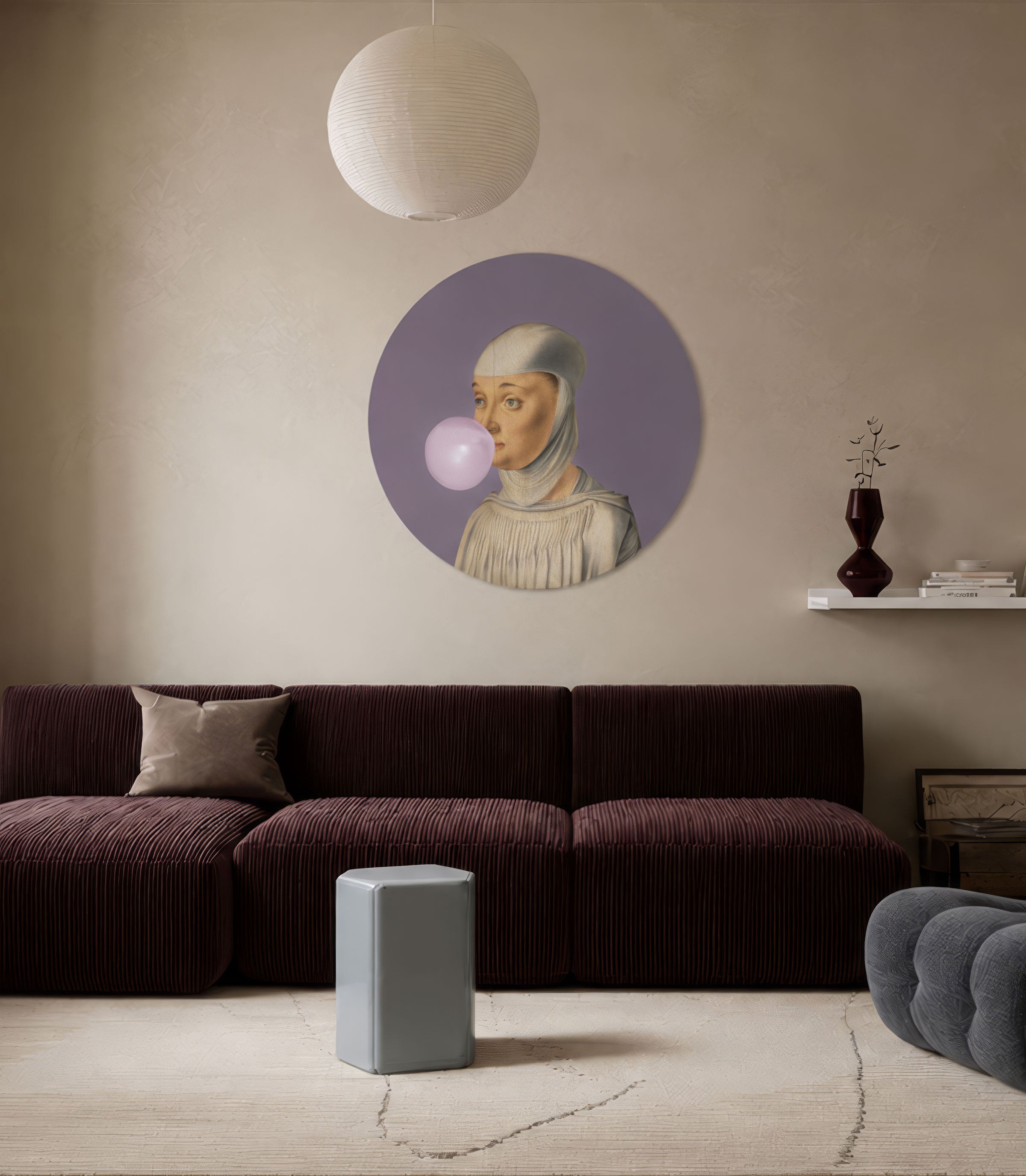 Dots Woman with Bubble Gum Lavender