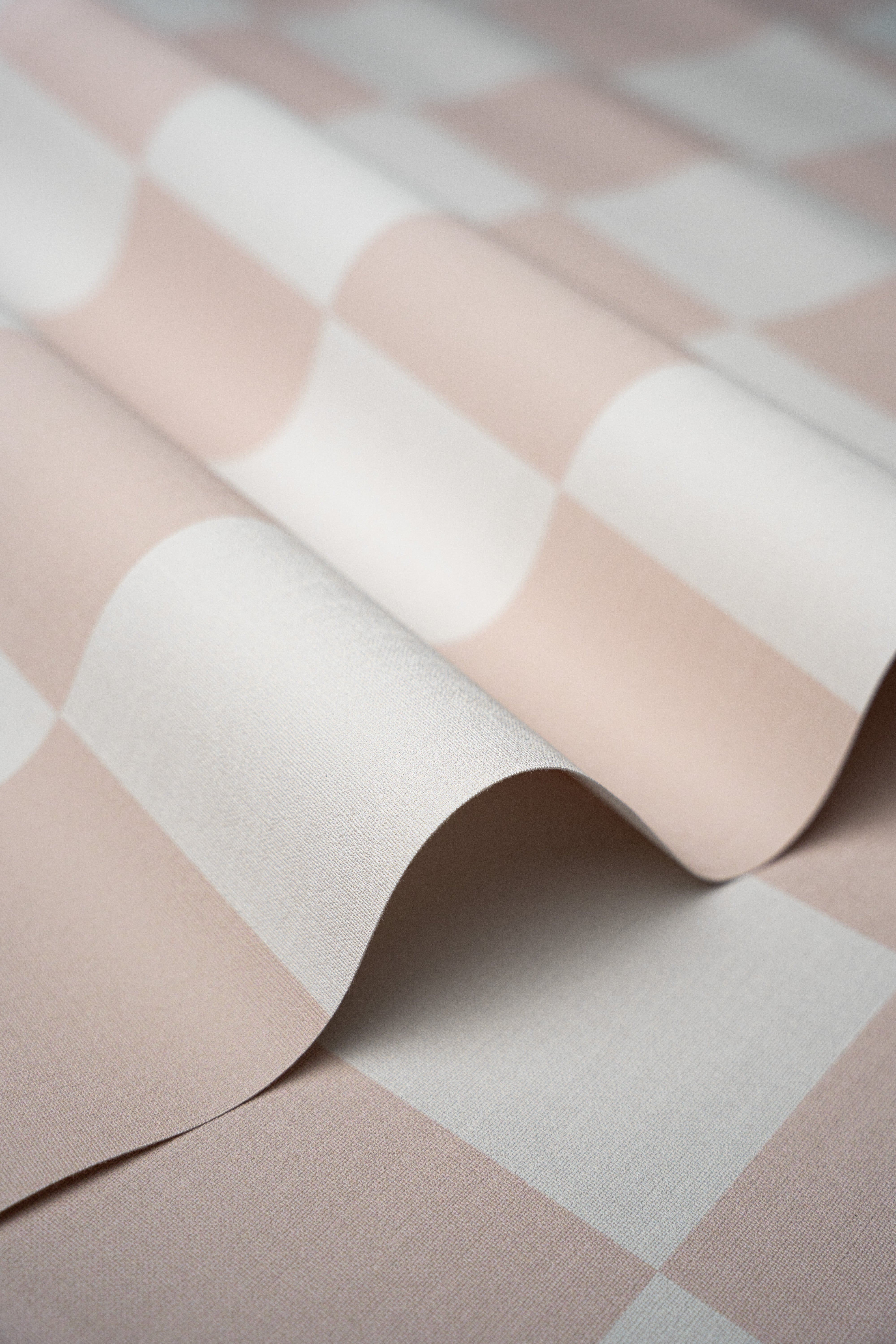 Carta da parati Square Checks Light Mocha