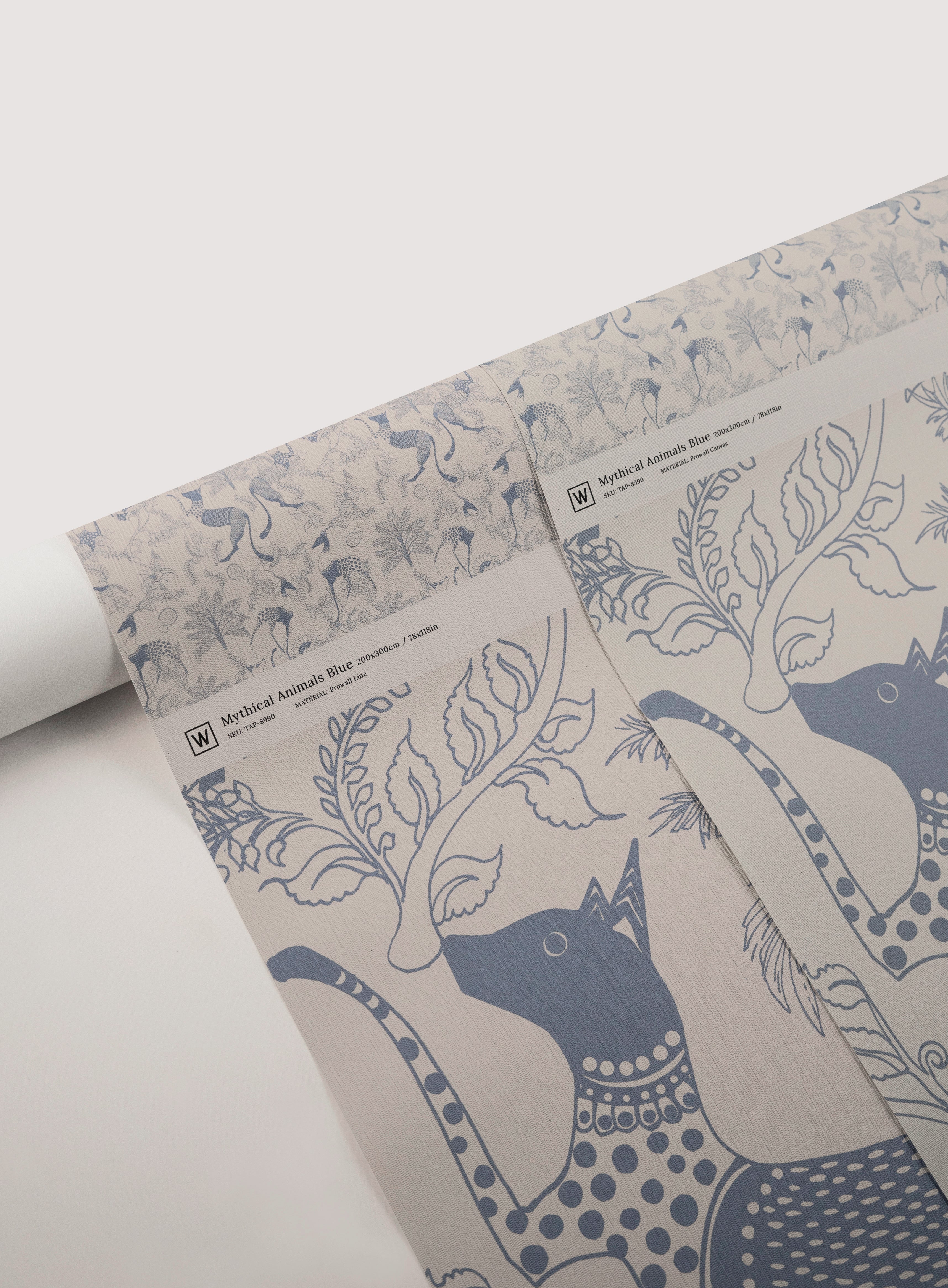 Tapeta Mythical Animals Blue