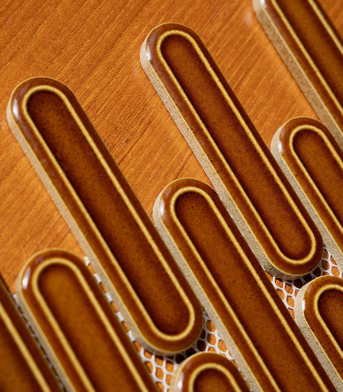 Savoiardi caramel brown mosaic