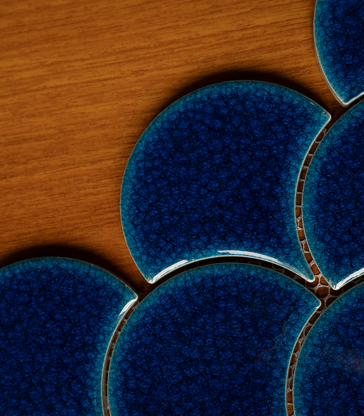 Mozaika Fish scale royal blue