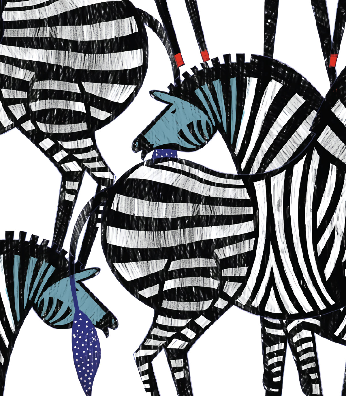 Dancing Zebras Wallpaper