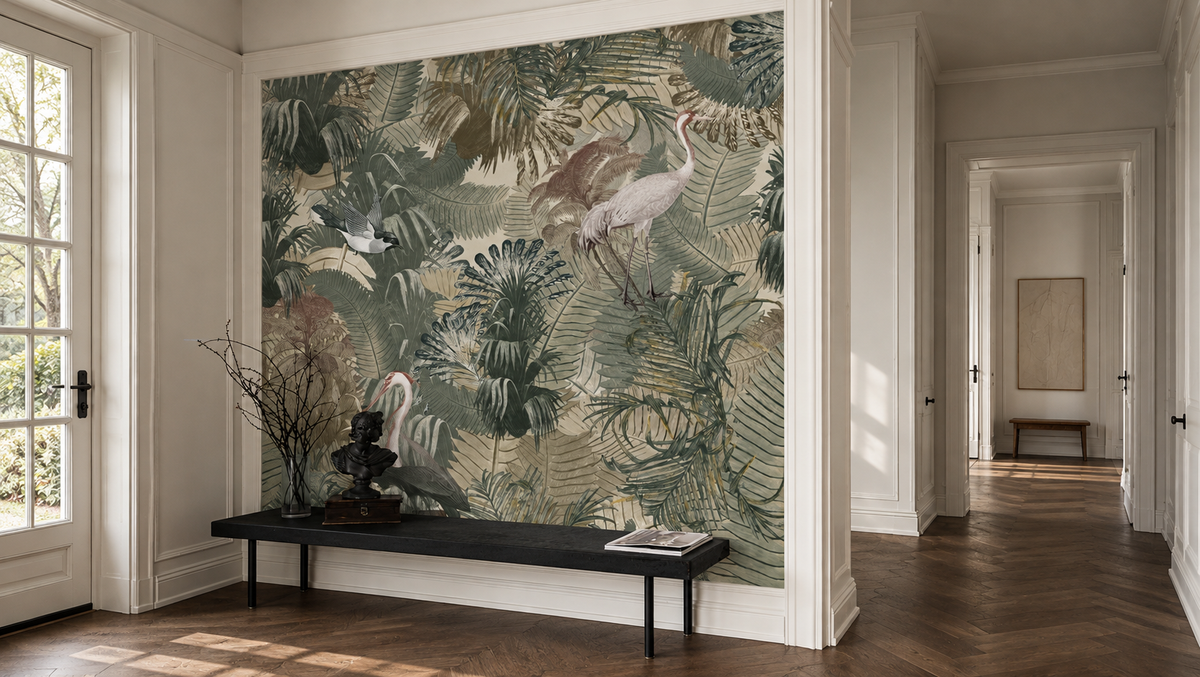 Papel pintado Desert Tropics Light Green