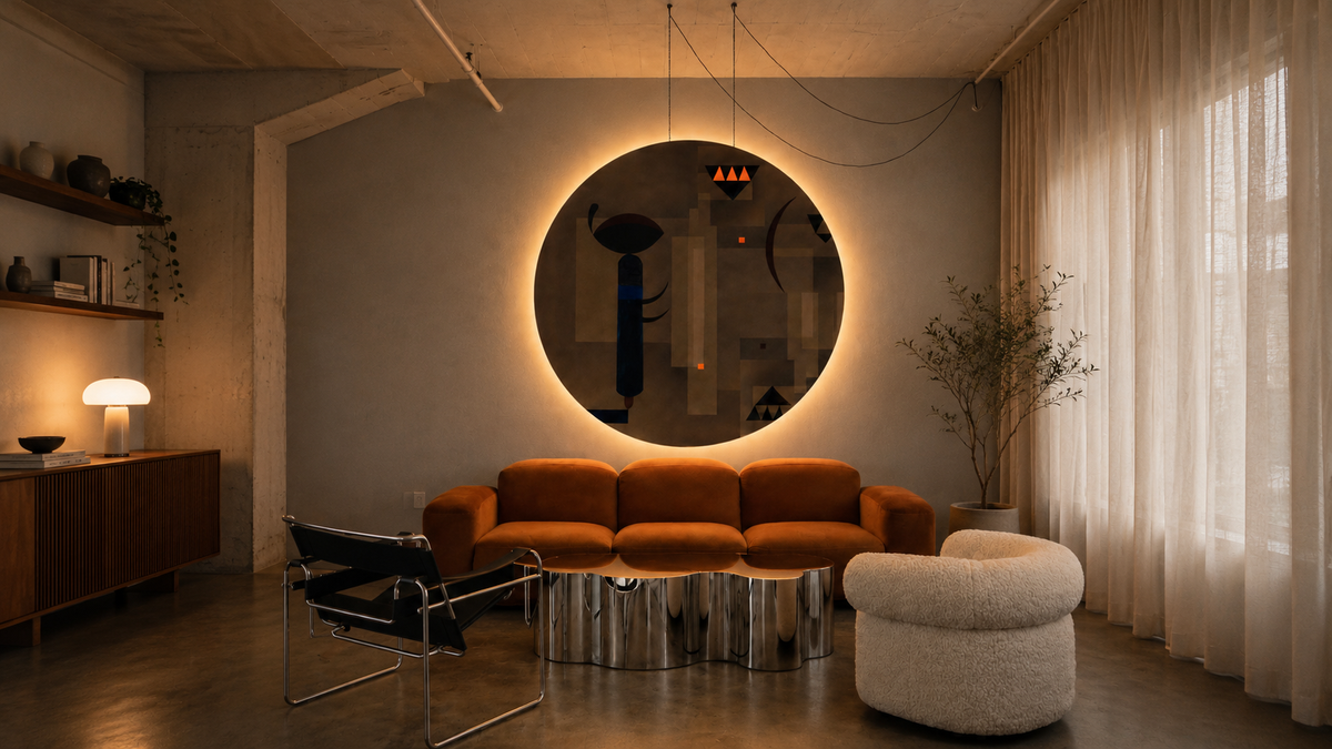Iluminación Dots Geometría Sombría