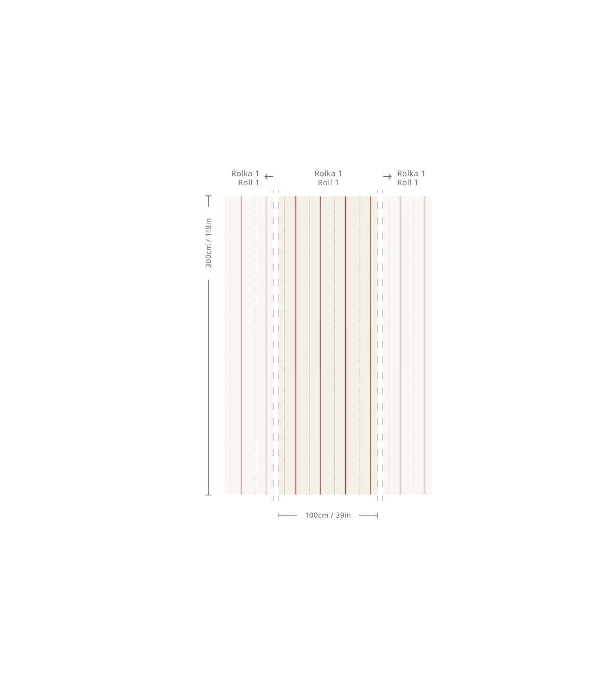 Tapeta Heritage Stripe - Wallcolors®
