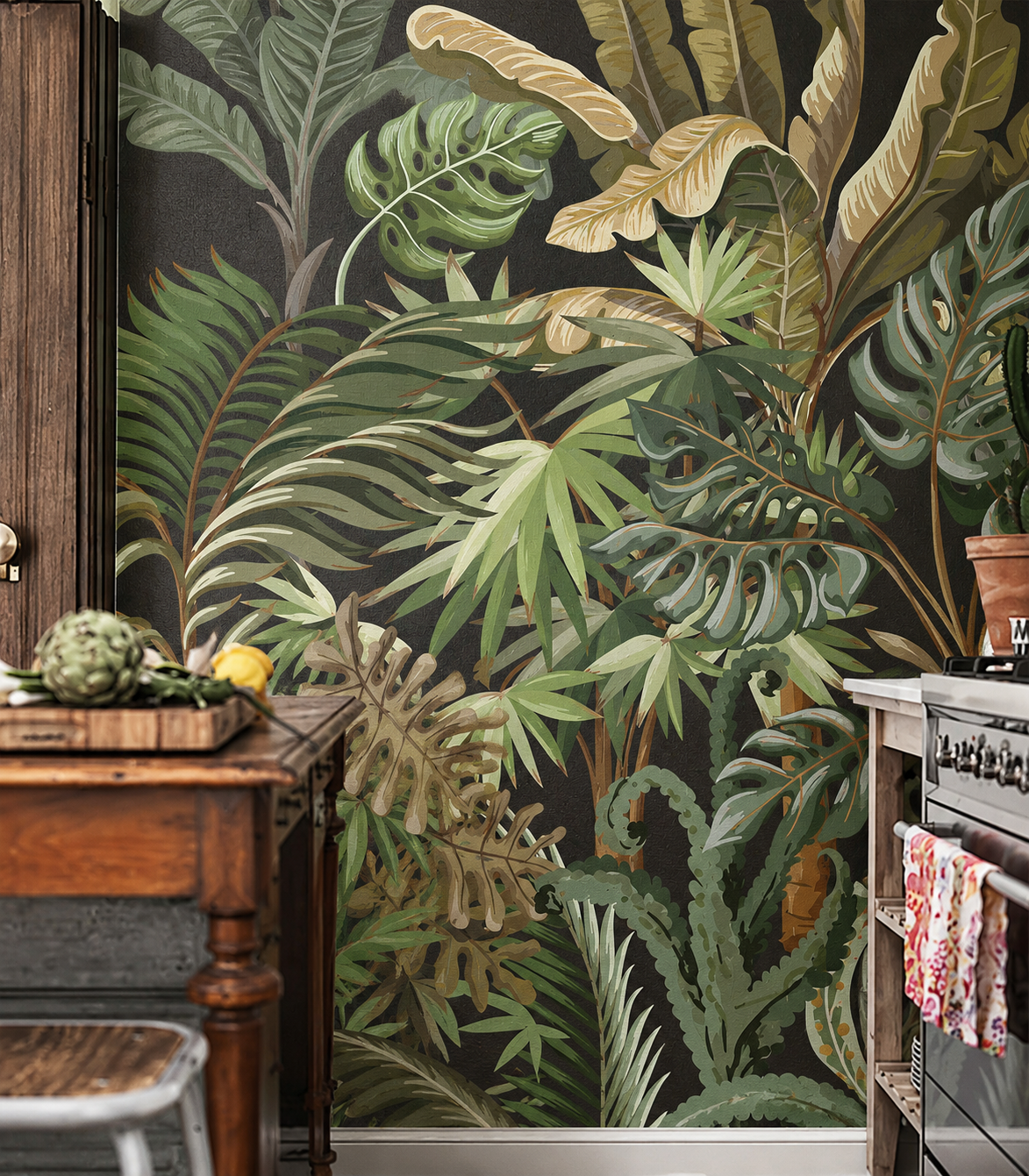 Papier peint Jungle Black