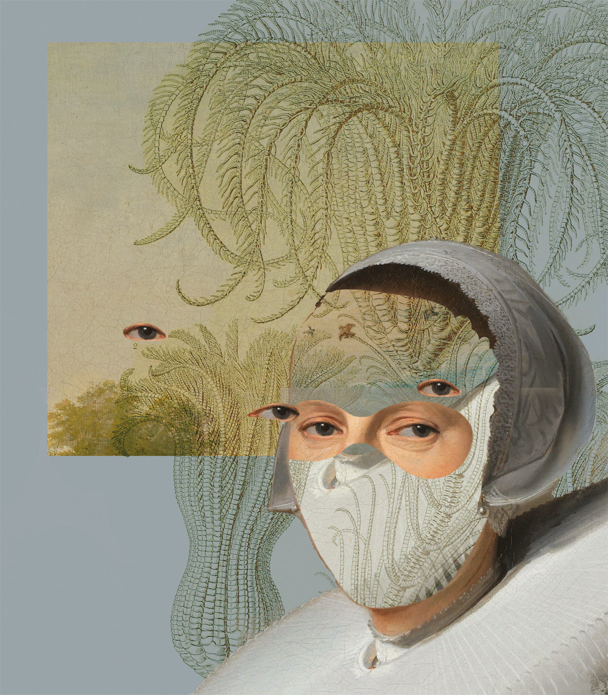 Tapete Landscape Muse Blue