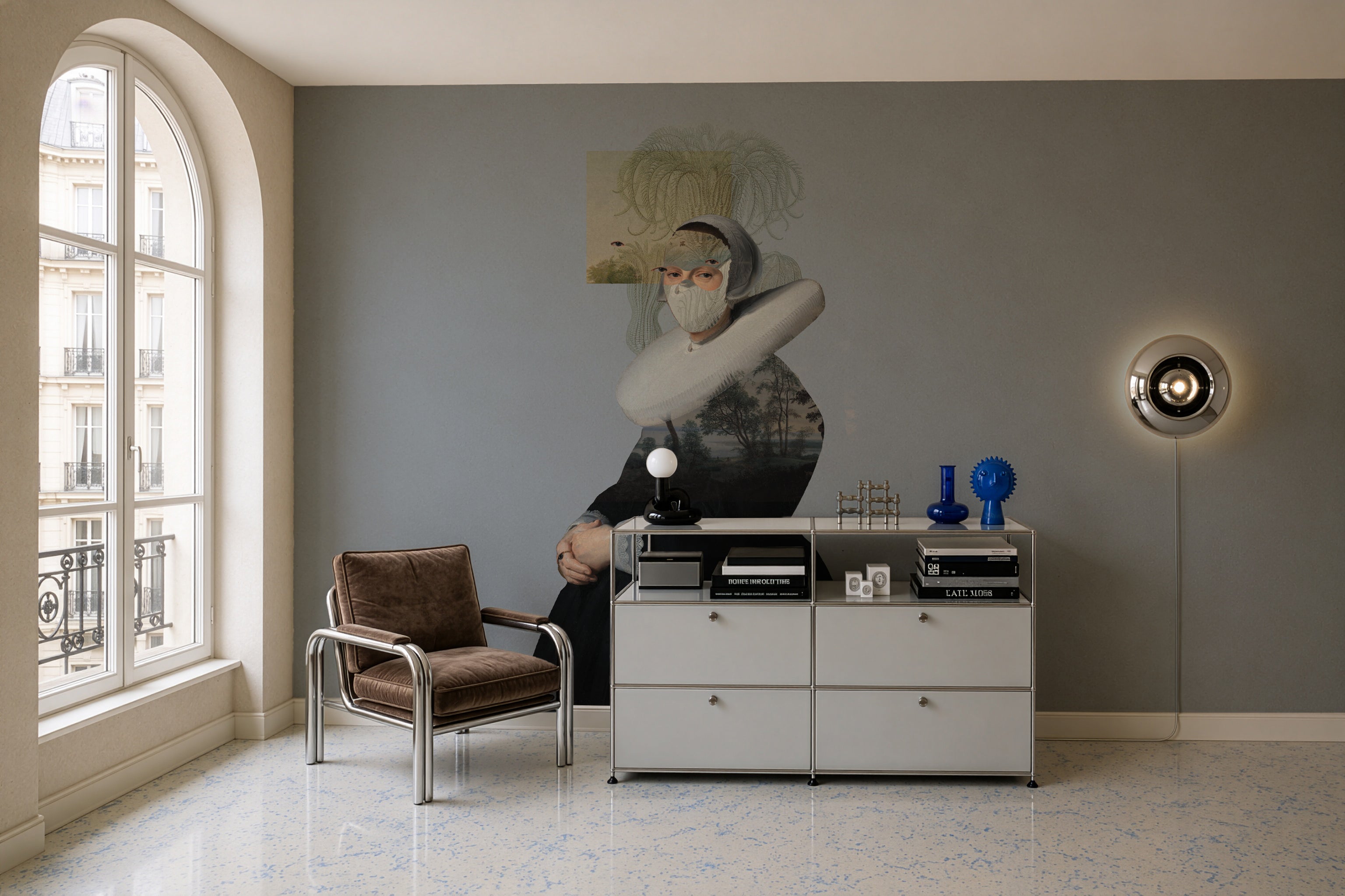 Tapete Landscape Muse Blue
