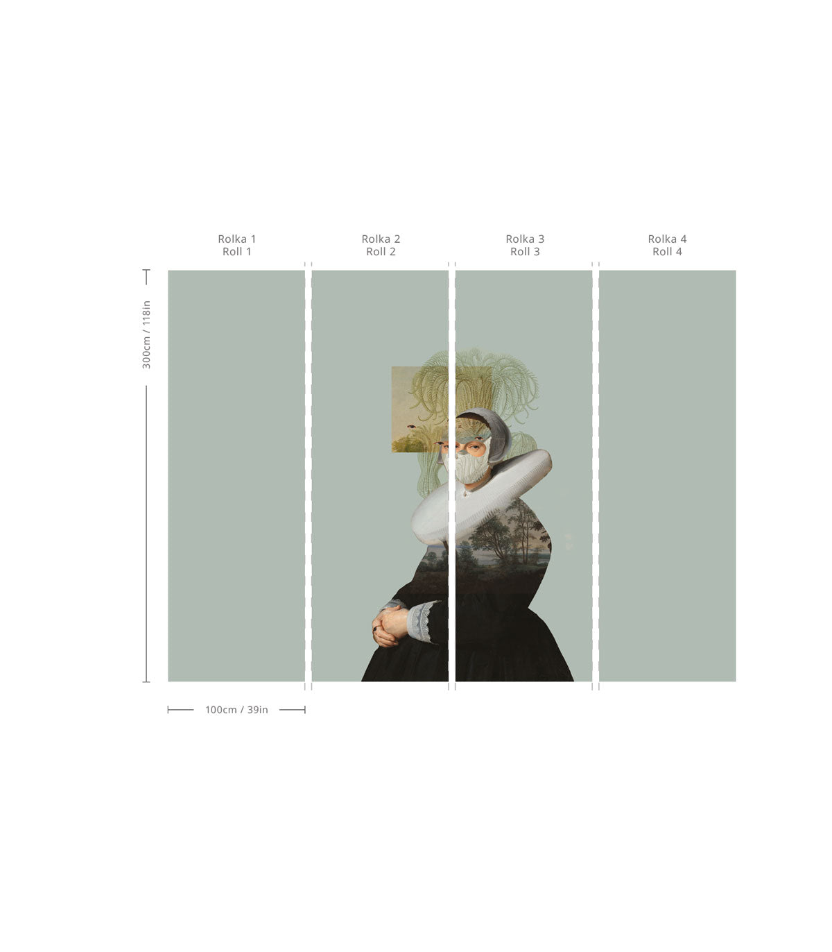 Tapeta Landscape Muse Green