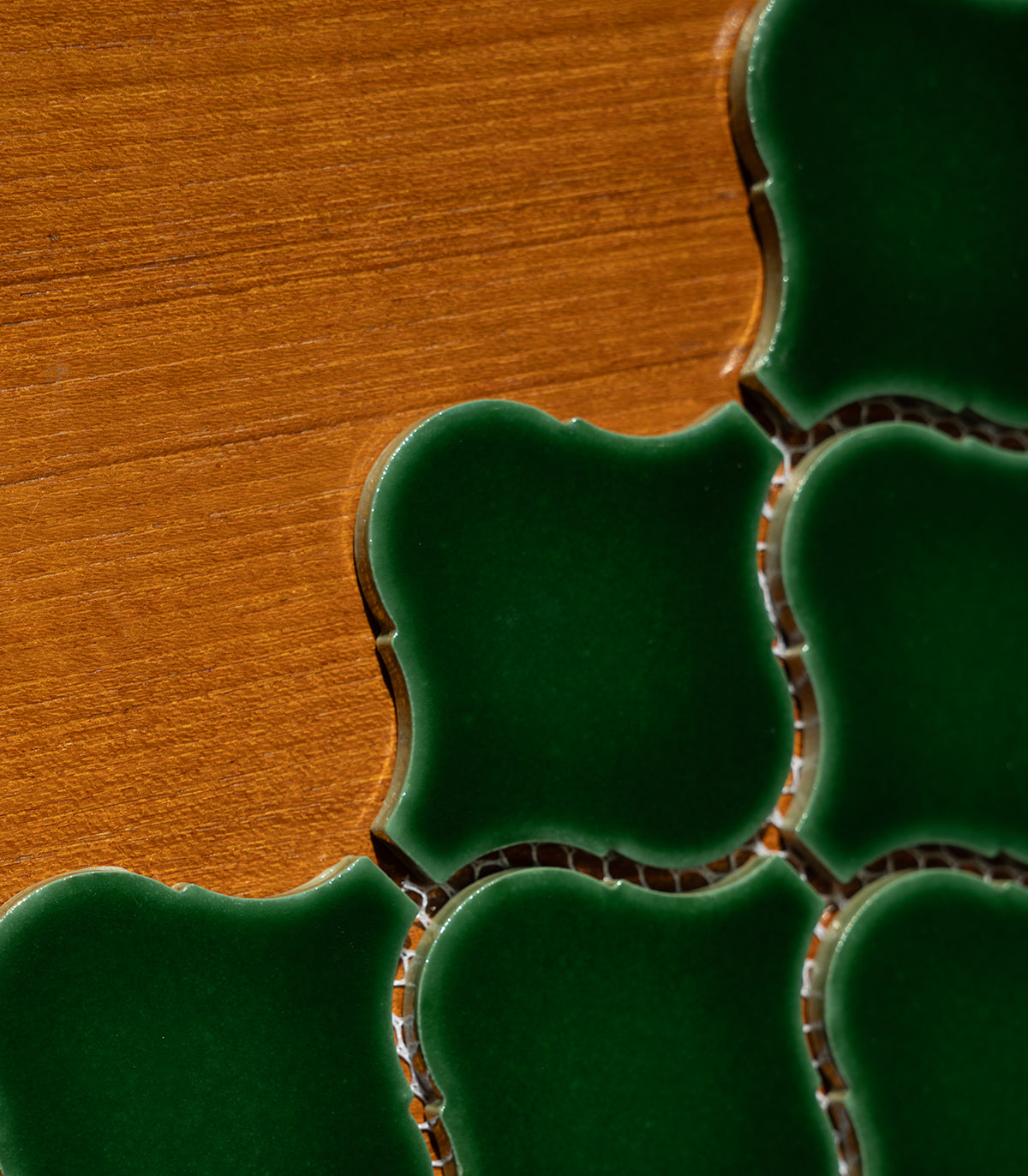 Arabisches tiefgrünes Mosaik