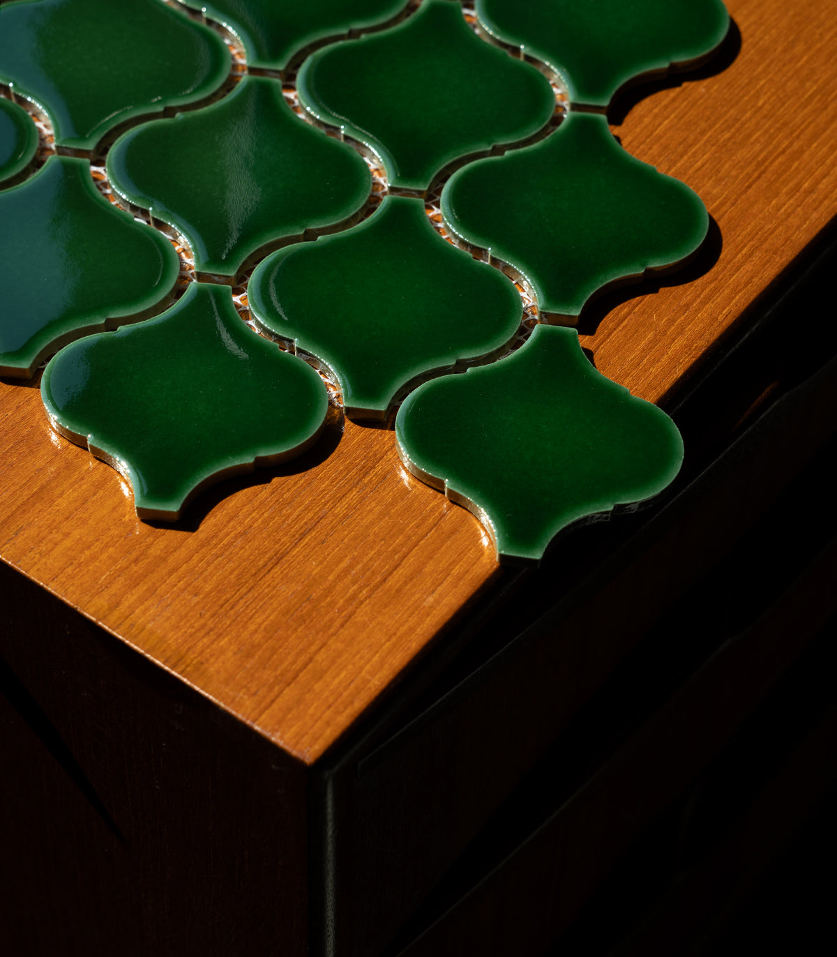 Arabian deep green mosaic