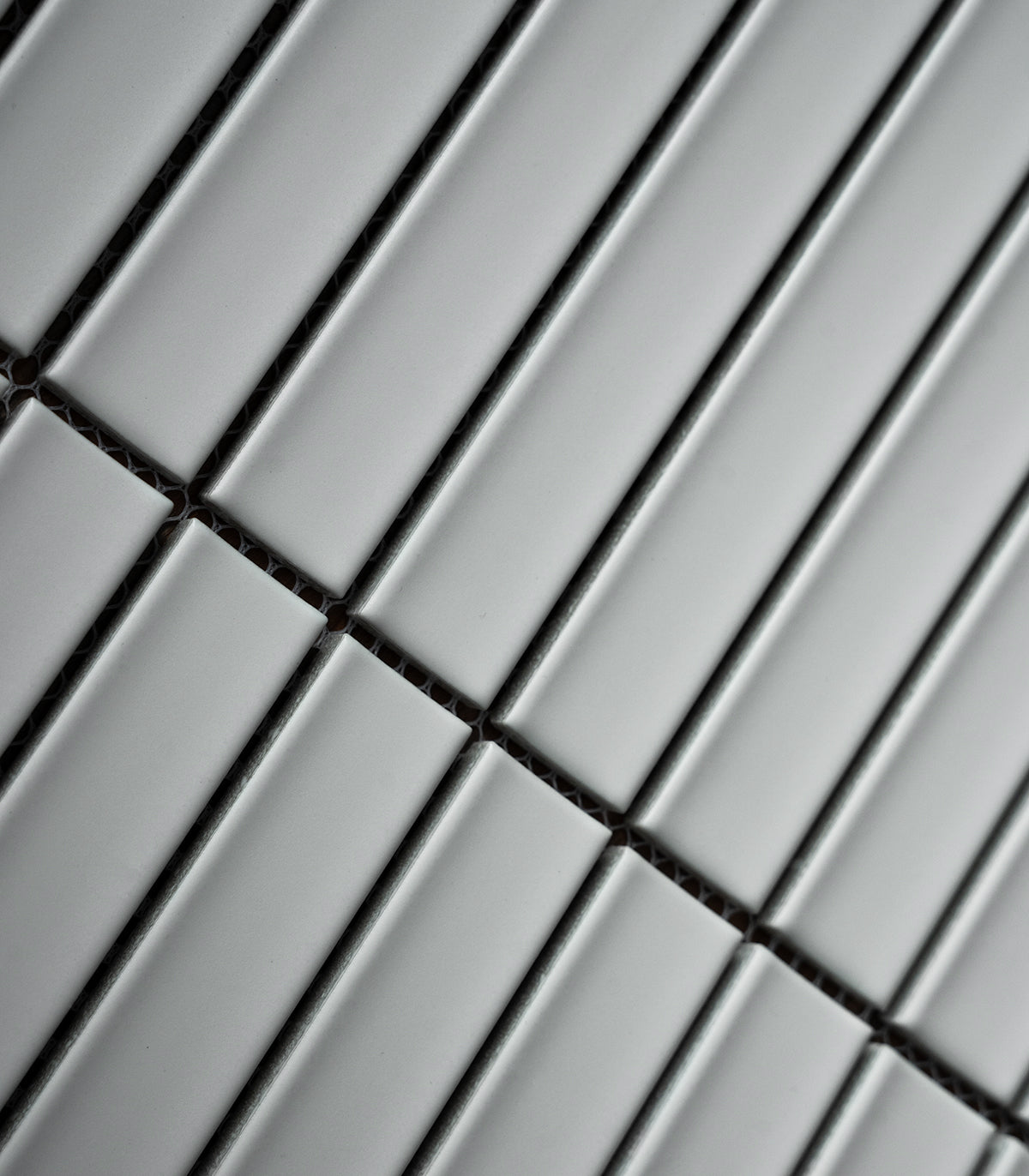 Piano white matte mosaic