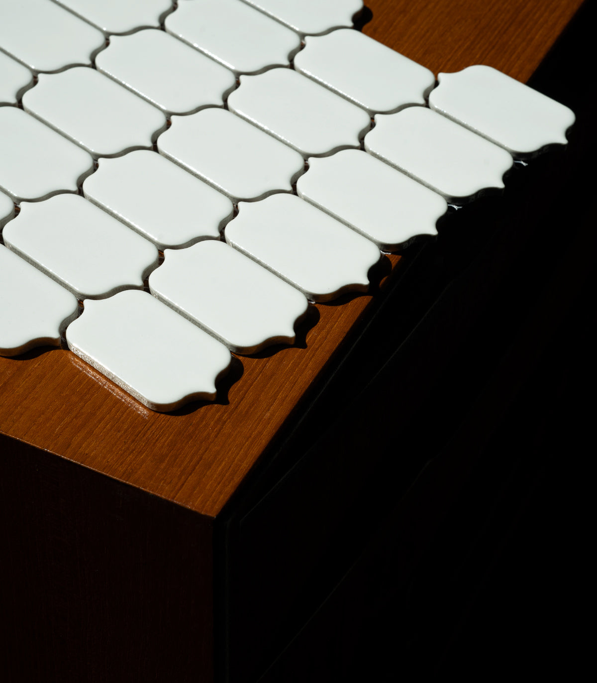 Lantern white gloss mosaic