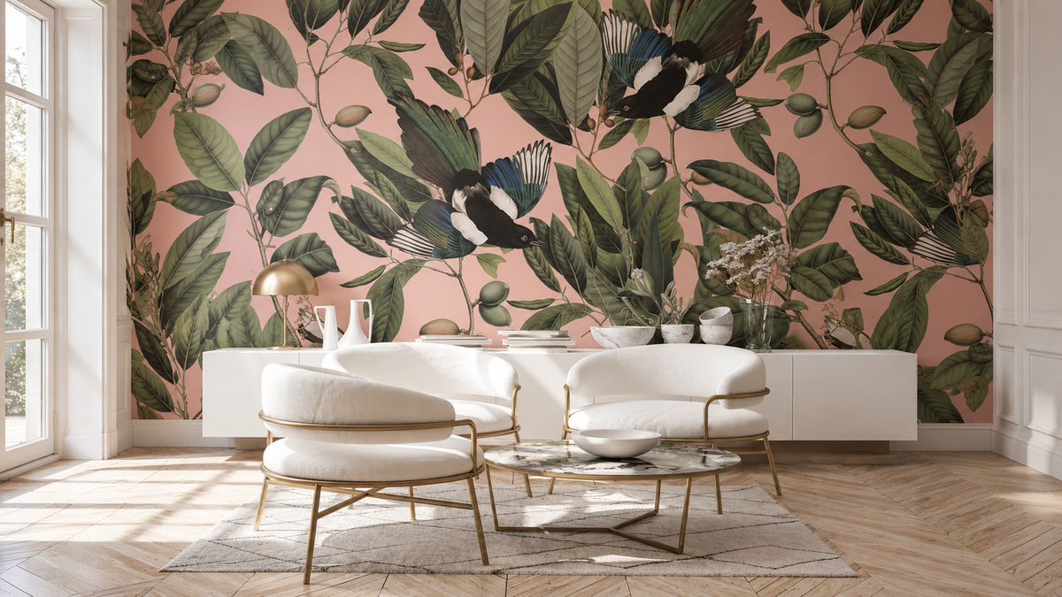 Wallpaper Magpie Pink