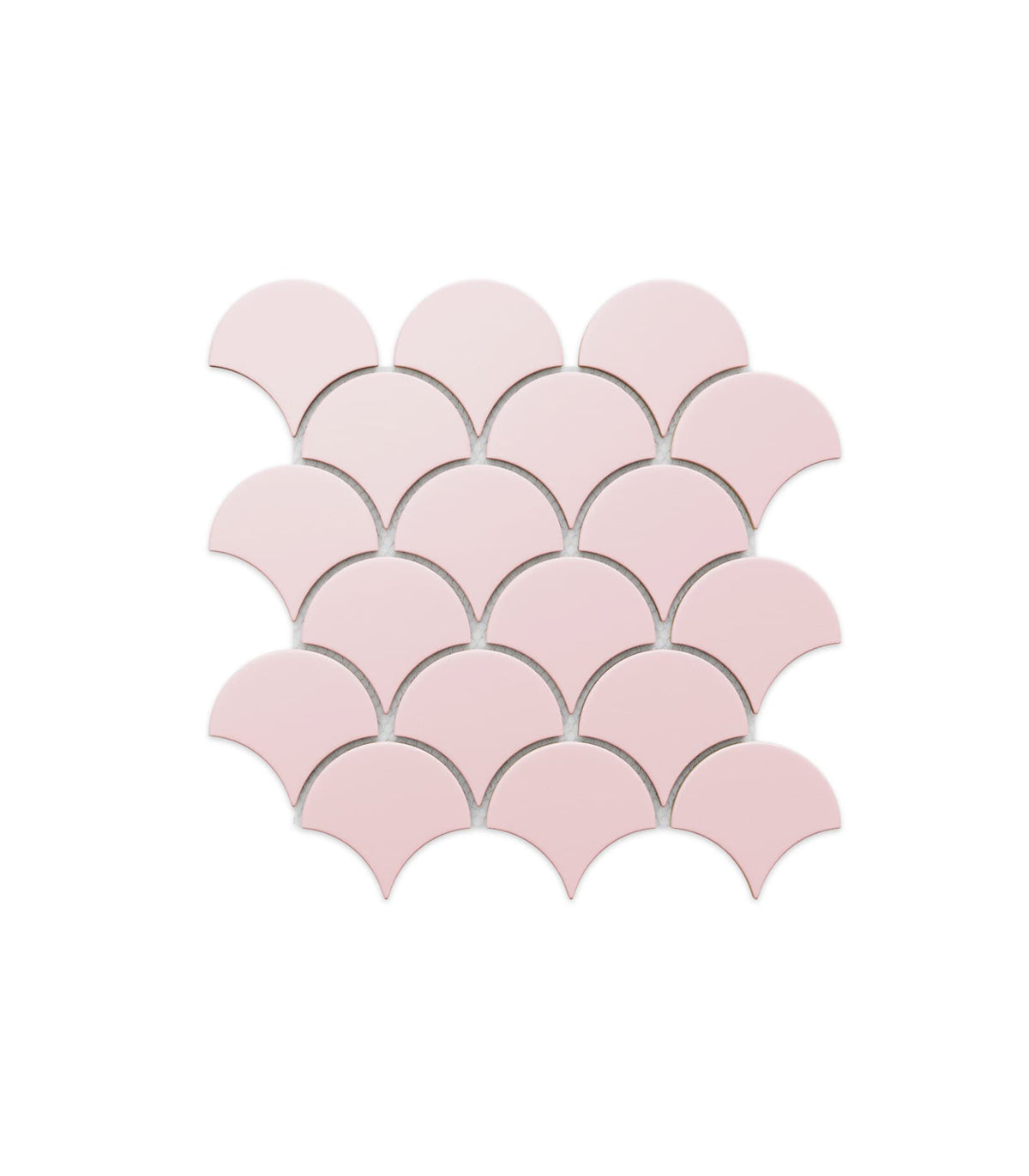 Mosaic fish scale powder pink rose