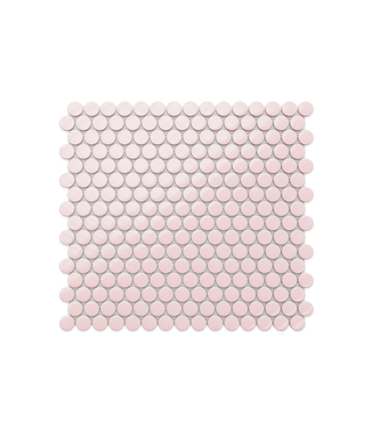 Mosaic penny dots rose matte