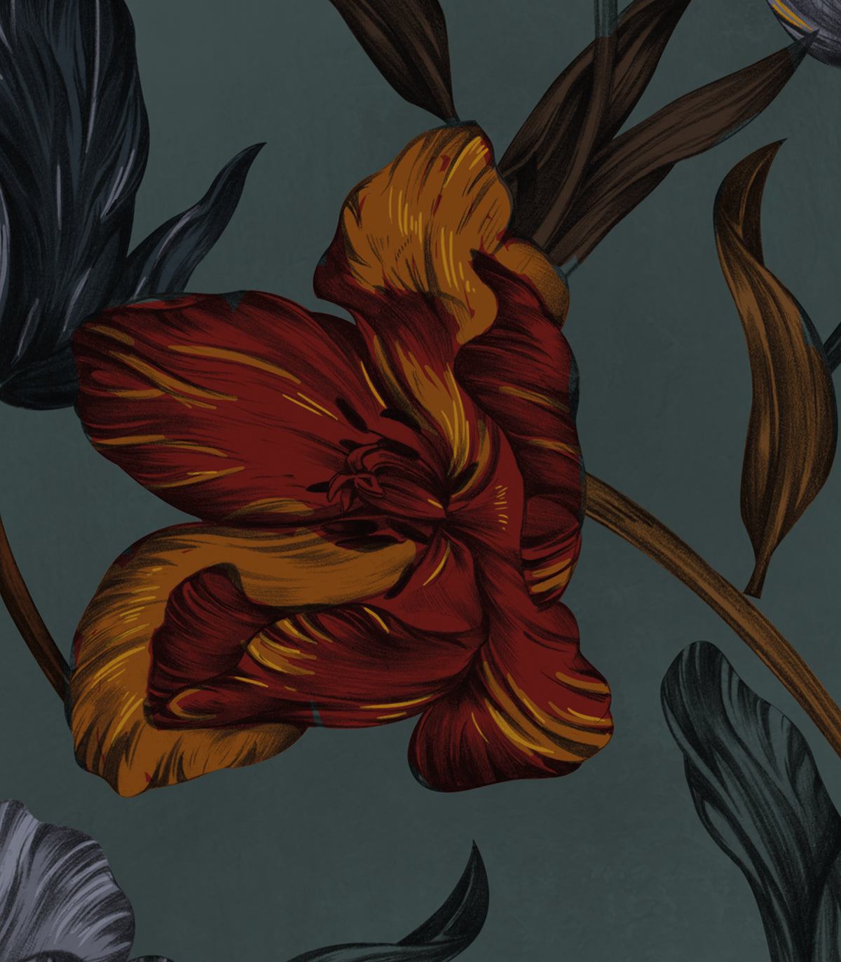 Tapeta Orange flowers